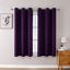 Picture of ChrisDowa Grommet Blackout Curtains for Bedroom and Living Room - 2 Panels Set Thermal Insulated Room Darkening Curtains (Royal Purple, 38W x 45L)