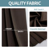 Picture of ChrisDowa Grommet Blackout Curtains for Bedroom and Living Room - 2 Panels Set Thermal Insulated Room Darkening Curtains (Brown, 52W x 84L )