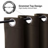 Picture of ChrisDowa Blackout Curtains 90 Inches Long 2 Panels Set for Living Room, Grommet Thermal Insulated Room Darkening Curtains for Bedroom (Brown, 52 x 90 Inch)