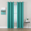 Picture of ChrisDowa Grommet Room Darkening Curtains for Bedroom and Living Room - 2 Panels Set Thermal Insulated Blackout Curtains (Teal, 42W x 84L)