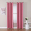 Picture of ChrisDowa Grommet Room Darkening Curtains for Bedroom and Living Room - 2 Panels Set Thermal Insulated Blackout Curtains (Pink, 42W x 84L )