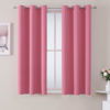 Picture of ChrisDowa Grommet Room Darkening Curtains for Bedroom and Living Room - 2 Panels Set Thermal Insulated Blackout Curtains (Pink, 38W x 45L)