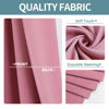 Picture of ChrisDowa Grommet Room Darkening Curtains for Bedroom and Living Room - 2 Panels Set Thermal Insulated Blackout Curtains (Pink, 38W x 45L)