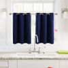 Picture of ChrisDowa Small Window Curtains for Kitchen and Bedroom - Grommet Short Thermal Insulated Room Darkening Curtains (2 Panels, Navy Blue, 42 x 36 Inch)