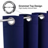 Picture of ChrisDowa Blackout Curtains 90 Inches Long 2 Panels Set for Living Room, Grommet Thermal Insulated Room Darkening Curtains for Bedroom (Navy Blue, 52 x 90 Inch)