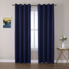 Picture of ChrisDowa Blackout Curtains 102 Inches Long 2 Panels Set for Living Room, Grommet Thermal Insulated Room Darkening Curtains for Bedroom (Navy Blue, 52 x 102 Inch)