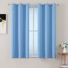 Picture of ChrisDowa Grommet Room Darkening Curtains for Bedroom and Living Room - 2 Panels Set Thermal Insulated Blackout Curtains (Sky Blue, 38W x 45L)