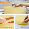 Picture of Shelf Liners for Kitchen Cabinets Refrigerator Liners Waterproof & Oil-Proof Kitchen Cupboard Liner Non Adhesive Drawer Mats Cabinet Liners for Shelves -Yellow Beige 11.8 x 59 Inches