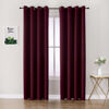 Picture of ChrisDowa Blackout Curtains 120 Inches Long 2 Panels Set for Living Room, Grommet Thermal Insulated Room Darkening Curtains for Bedroom (Burgundy Red, 52 x 120 Inch)