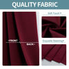 Picture of ChrisDowa Blackout Curtains 120 Inches Long 2 Panels Set for Living Room, Grommet Thermal Insulated Room Darkening Curtains for Bedroom (Burgundy Red, 52 x 120 Inch)