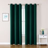 Picture of ChrisDowa Grommet Blackout Curtains for Bedroom and Living Room - 2 Panels Set Thermal Insulated Room Darkening Curtains (Forest Green, 42W x 84L)