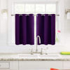 Picture of ChrisDowa Small Window Curtains for Kitchen and Bedroom - Grommet Short Thermal Insulated Room Darkening Curtains (2 Panels, Royal Purple, 42 x 36 Inch)