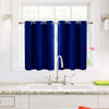Picture of ChrisDowa Small Window Curtains for Kitchen and Bedroom - Grommet Short Thermal Insulated Room Darkening Curtains (2 Panels, Royal Blue, 42 x 36 Inch)