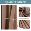 Picture of ChrisDowa Grommet Room Darkening Curtains for Bedroom and Living Room - 2 Panels Set Thermal Insulated Blackout Curtains (Cappuccino, 52W x 72L)