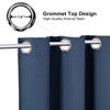 Picture of ChrisDowa Blackout Curtains 120 Inches Long 2 Panels Set for Living Room, Grommet Thermal Insulated Room Darkening Curtains for Bedroom (Stone Blue, 52 x 120 Inch)