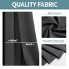 Picture of ChrisDowa Blackout Curtains 120 Inches Long 2 Panels Set for Living Room, Grommet Thermal Insulated Room Darkening Curtains for Bedroom (Dark Grey, 52 x 120 Inch)
