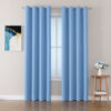 Picture of ChrisDowa Grommet Room Darkening Curtains for Bedroom and Living Room - 2 Panels Set Thermal Insulated Blackout Curtains (Sky Blue, 52W x 84L)