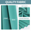 Picture of ChrisDowa Room Darkening Curtains 90 Inches Long 2 Panels Set for Living Room, Grommet Thermal Insulated Blackout Curtains for Bedroom (Teal, 52 x 90 Inch)