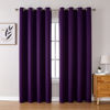 Picture of ChrisDowa Blackout Curtains 108 Inches Long 2 Panels Set for Living Room, Grommet Thermal Insulated Room Darkening Curtains for Bedroom (Royal Purple, 52 x 108 Inch)