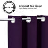 Picture of ChrisDowa Blackout Curtains 108 Inches Long 2 Panels Set for Living Room, Grommet Thermal Insulated Room Darkening Curtains for Bedroom (Royal Purple, 52 x 108 Inch)