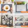 Picture of Shelf Liners for Kitchen Cabinets Refrigerator Liners Waterproof & Oil-Proof Kitchen Cupboard Liner Non-Slip Drawer Mats EVA Material Non Adhesive Fridge Liner for Shelves - Gray 17.5 x 393.7 inches