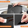 Picture of Shelf Liners for Kitchen Cabinets Refrigerator Liners Waterproof Kitchen Cupboard Liner Non-Slip Drawer Mats EVA Material Non Adhesive Fridge Liner for Shelves - Black（11.8 x 236.2 Inches x 2 Rolls