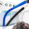 Picture of Holikme 2 Pieces Dryer Vent Cleaner Kit, Dryer Lint Vacuum Attachment and Flexible Dryer Lint Brush, Vacuum Hose Attachment, Grey