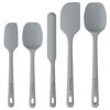 Picture of ChefAide 5 Pieces Silicone Spatula Set, Food Grade Rubber Spatula, Upgrade Strong Handle with Ergonomic Grip, Heat Resistant Up to 600°F for Nonstick Cookware, Cooking