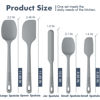 Picture of ChefAide 5 Pieces Silicone Spatula Set, Food Grade Rubber Spatula, Upgrade Strong Handle with Ergonomic Grip, Heat Resistant Up to 600°F for Nonstick Cookware, Cooking