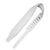 Picture of Levy's Leathers Amped Leather Series 3" Wide Top Grain Leather Guitar Straps; White (M26PD-WHT_WHT)