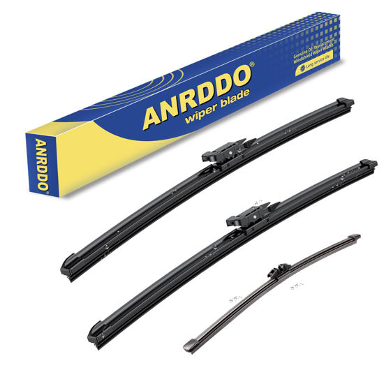 Picture of 3 Wipers Factory Replacement For Ford Escape MK3 2013-2019 Kuga MK2 2012-2018 Fusion MK2 Wagon 13-2017 Mondeo MK5 Estate 15-2019 Original Equipment Wiper Blades Set 28"+28"+11" (Set of 3)