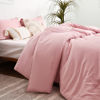 Picture of ROSGONIA Pink Comforter Set Queen,3pcs (1 Boho Pink Comforter & 2 Pillowcases) All Season Bedding Comforters Lightweight Bedspread Blanket Quilt