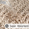 Picture of Yimobra Original Luxury Chenille Bath Mat, 44.1 x 24 Inches, Soft Shaggy and Comfortable, Large Size, Super Absorbent and Thick, Non-Slip, Machine Washable, Perfect for Bathroom, Beige