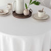 Picture of Benson Mills Cameron Textured Fabric Table Cloth, for Everyday Home Dining, Parties, Weddings & Holiday Tablecloths (70" Round, White)