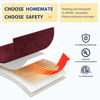 Picture of Homemate Electric Heated Blanket Full - 72"x84" Heating Blanket Full Size 1/2/4/6/8 Hours Auto-Off 10 Heat Level Heat Blanket Over-Heat Protection Flannel Sherpa Big Heater Blanket ETL Certification