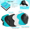 Picture of Wemfg Kids Protective Gear Set Knee Pads for Kids 3-14 Years Toddler Knee and Elbow Pads with Wrist Guards 3 in 1 for Skating Cycling Bike Rollerblading Scooter