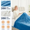 Picture of Homemate Electric Heated Blanket Queen - 84"x90" Heating Blanket Queen Size Dual Control 1/2/4/6/8 Hours Auto-Off 10 Heat Level Heat Blanket Over-Heat Protection Flannel Sherpa ETL Certification