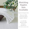 Picture of Benson Mills Cameron Textured Fabric Table Cloth, for Everyday Home Dining, Parties, Weddings & Holiday Tablecloths (52" x 70" Rectangular, White)