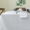 Picture of Benson Mills Cameron Textured Fabric Table Cloth, for Everyday Home Dining, Parties, Weddings & Holiday Tablecloths (52" x 70" Rectangular, White)