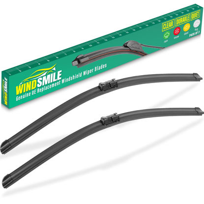 Picture of 24" 21" Windshield Wiper Blades Replacement for Buick Enclave Chevy Malibu GMC Acadia Saturn Aura Outlook VW Tiguan Land Rover Range Rover Evoque Original Factory Quality Front Wipers Set (Pack of 2)