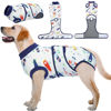 Picture of Kuoser Recovery Suit for Dogs Cats After Surgery, Professional Pet Recovery Shirt Dog Abdominal Wounds Bandages, Substitute E-Collar & Cone,Prevent Licking Dog Onesies Pet Surgery Recovery Suit