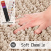 Picture of Yimobra Original Luxury Chenille Bath Mat, 36.2 x 24 Inches, Soft Shaggy and Comfortable, Large Size, Super Absorbent and Thick, Non-Slip, Machine Washable, Perfect for Bathroom, Beige