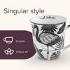 Picture of Karma Gifts 14 oz Black and White Boho Mug Flamingo - Cute Coffee and Tea Mug - Ceramic Coffee Mugs for Women and Men