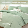 Picture of ROSGONIA Queen Comforter Set Sage Green, 3pcs Bedding Sets Queen (1 Boho Sage Comforter& 2 Pillowcases), All Season Lightweight Blanket Quilt