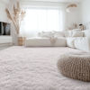 Picture of OLANLY 8x10 Machine Washable Large Area Rugs for Living Room, Bedroom, Soft Fluffy Shaggy Bedside Rug, Indoor Floor Carpet for Kids Girls and Boys, Dorms, Nursery, Home Decor Aesthetic, White