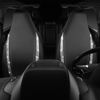 Picture of CAR PASS Leather Car Seat Covers Tesla Model 3 High Back Bucket Bling Diamond Front Seat, Waterproof Universal Shining Glitter Crystal Sparkle Fit Model Y, Truck SUV Cute Women Girl, Silver Rhinestone