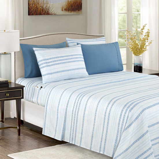 Picture of Elegant Comfort Softest and Coziest 6-Piece Sheet Set - 1500 Premium Hotel Quality Microfiber - Deep Pocket, Wrinkle Resistant 6-Piece Floral Bed Sheet Set, King, Traci Aqua