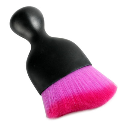 Picture of AOCISKA Car Interior Detailing Brush,Soft Bristle Cleaning Brush Car Detailing Brush Dusting Brush,Car Interior Cleaning Tool,Auto Detail Brush Car Dash Duster Brush (Black&Double Purple)