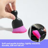 Picture of AOCISKA Car Interior Detailing Brush,Soft Bristle Cleaning Brush Car Detailing Brush Dusting Brush,Car Interior Cleaning Tool,Auto Detail Brush Car Dash Duster Brush (Black&Double Purple)