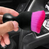 Picture of AOCISKA Car Interior Detailing Brush,Soft Bristle Cleaning Brush Car Detailing Brush Dusting Brush,Car Interior Cleaning Tool,Auto Detail Brush Car Dash Duster Brush (Black&Double Purple)